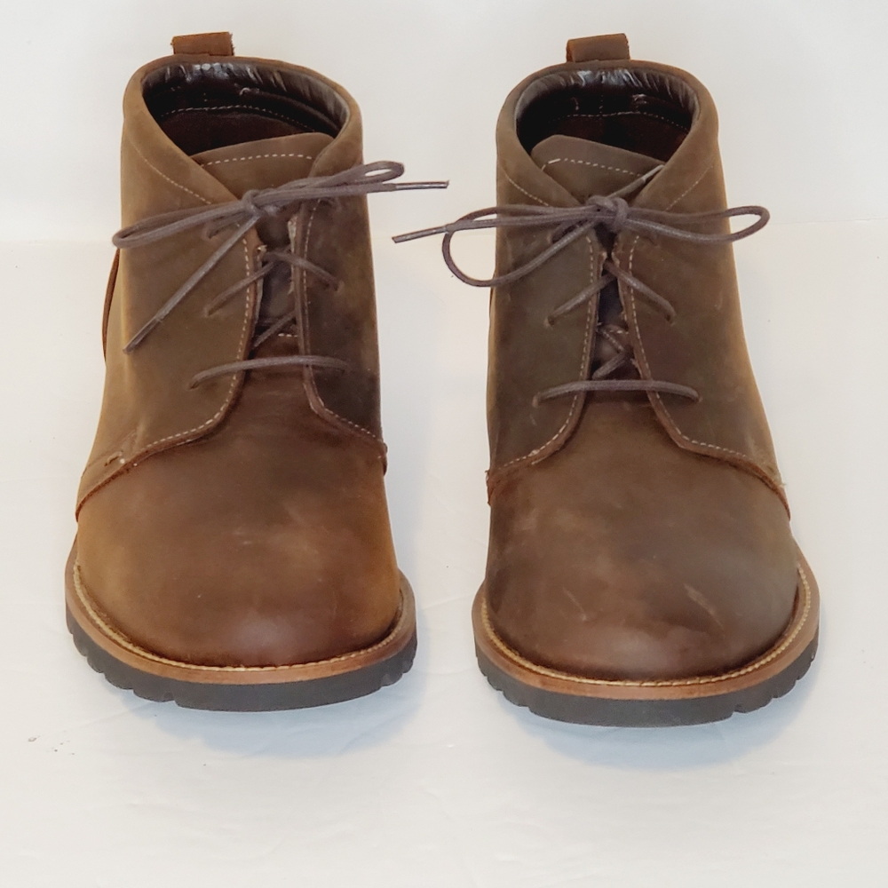 Rockport Men's Charson Brown Oiled Leather Chukka Boots - Picture 7 of 10